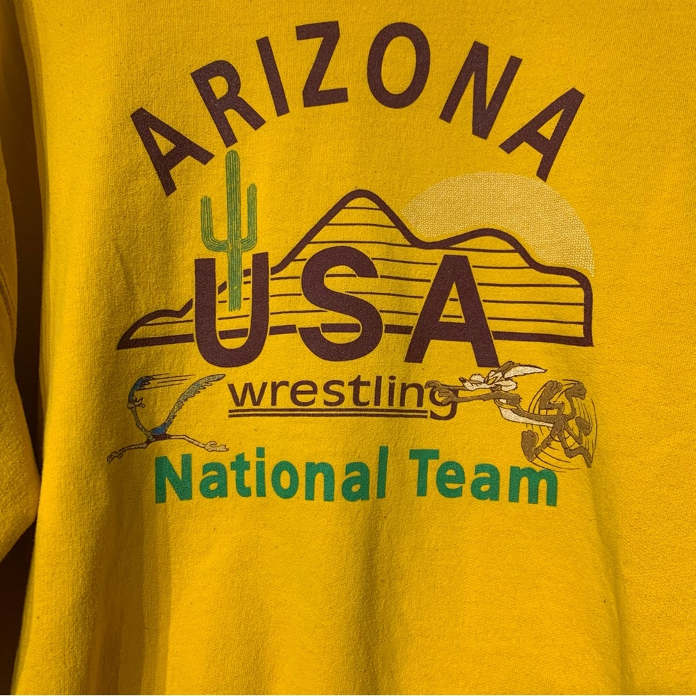 Vtg Arizona Usa Wrestling National Team Looney Tu… Gem